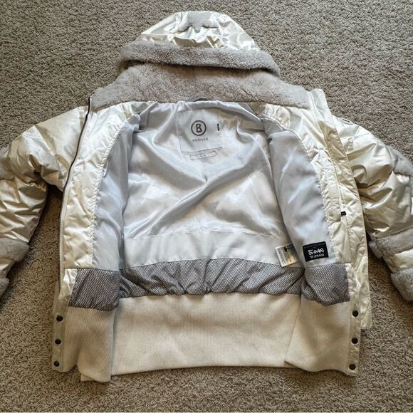 BOGNER Mia shearling-trimmed down ski jacket Women’s US 4 - Picture 13 of 16